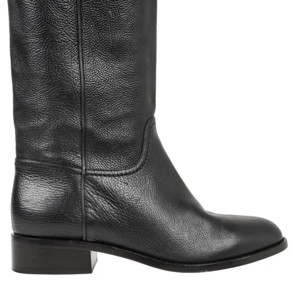 CHANEL 2014 interlocking CC logo riding tall boots equestrian 38.5 - Picture 3 of 16